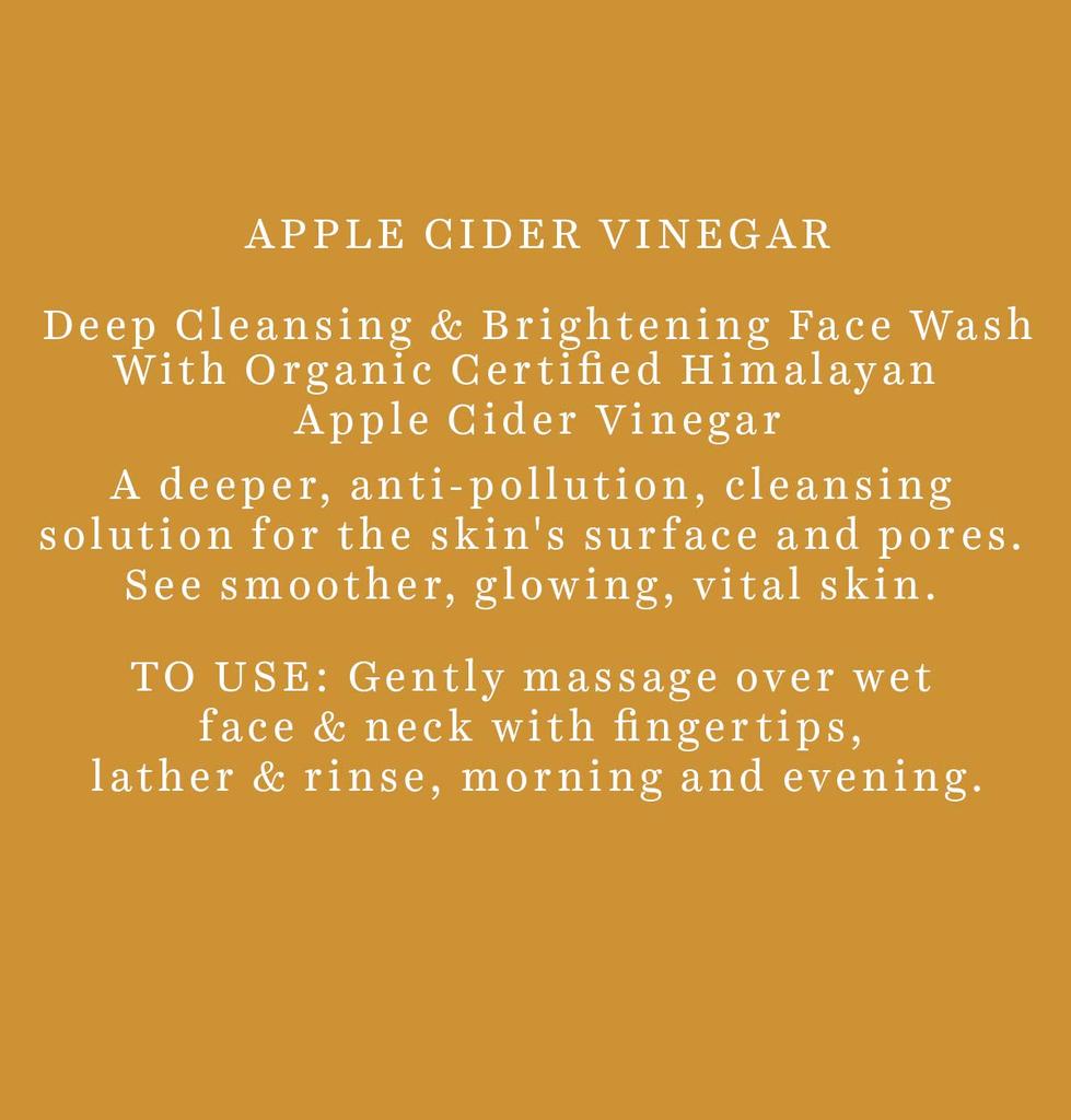 Biotique Apple Cider Vinegar Face Wash 150ml | Deep Cleansing & Exfoliation | 100% Botanical Extracts for Fresh Skin