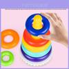 Baby Stacking Rainbow Tower Toy For Infants 6-12 Months Enhances Motor Skills
