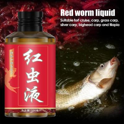 Red Worm Liquid Bait 100ml Strong Smell Red Worm Concentrate Concentrated Lure Attraction Scent Food Fishing Attractants
