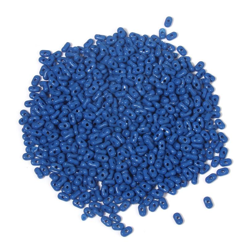 Solid Color 4x6mm Acrylic Rice Peanut Spacer Beads for DIY Bracelets and Hair Accessories