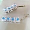 New Keyboard Fidget Toys LED Crystal Keycap Keychain Stress Relief Fingertip Gadget Decompression Toys Clicker Fidget Toy