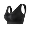 Plus Size Breathable Wireless Seamless Hollow Mesh High Coverage Thin Sports Yoga Bra For Women