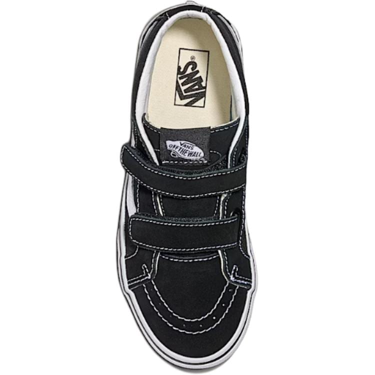 Vans SK8 Reissue V Abrasion Resistant Support Mid top Kids' Skateboarding Shoes Black Teenagers VN0A4UI56BT