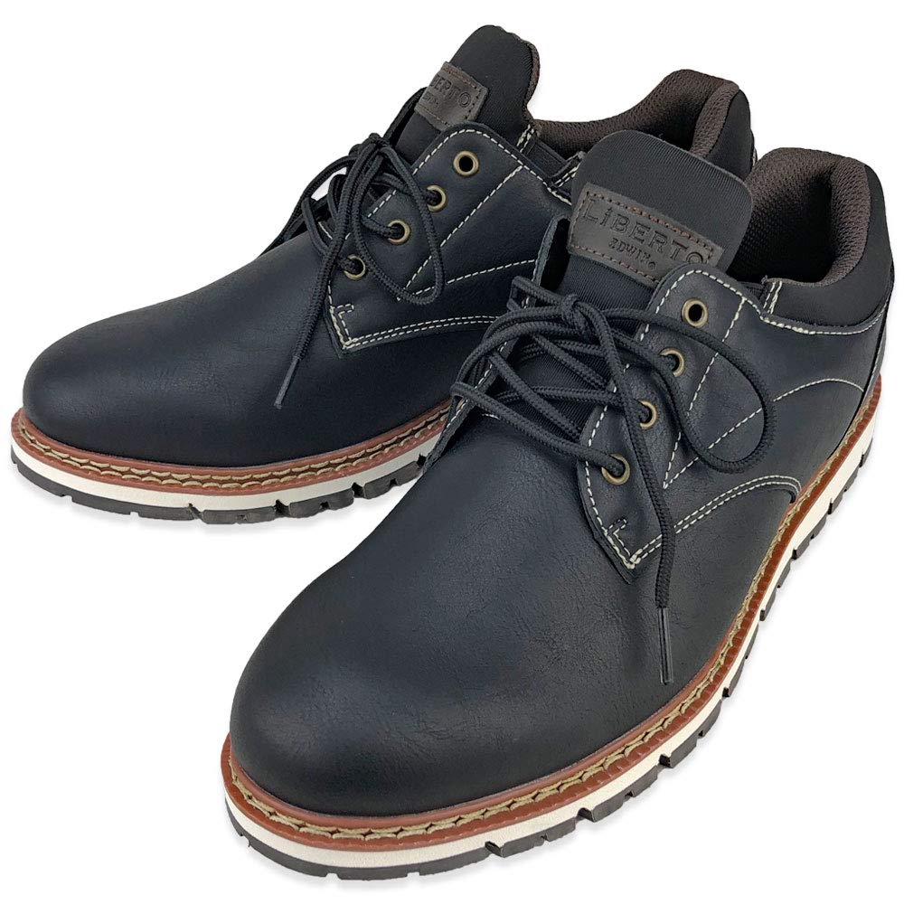Liberto Edwin Waterproof and Casual Shoes Men's Non-Slip (Black, 25.0 Cm)