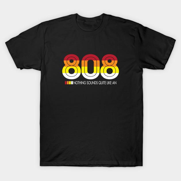 

Men Black Print T-shirt 808 Classic No-Cut Transfer Paper Print Cotton Tshirt 3XL