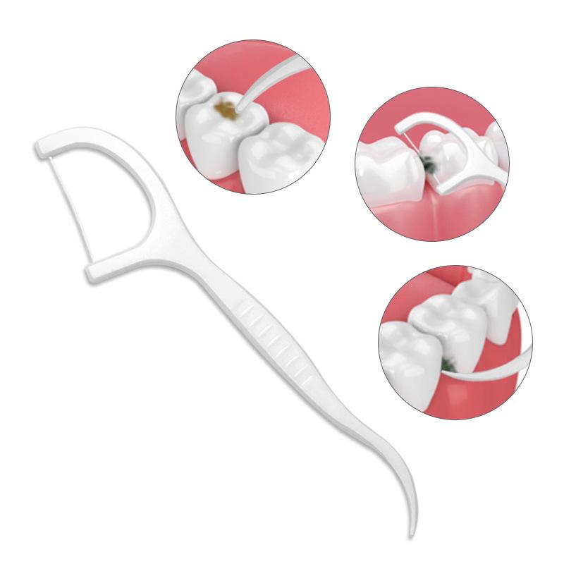 Picots de fil dentaire jetables super fins pour le nettoyage des dents