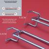 Double Line Hook for Supermarket Shelf with Round Hole Board and Price Tag Holder