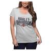 Harley-Davidson Women's Lobby Crew Neck Short Sleeve T-Shirt - Gray