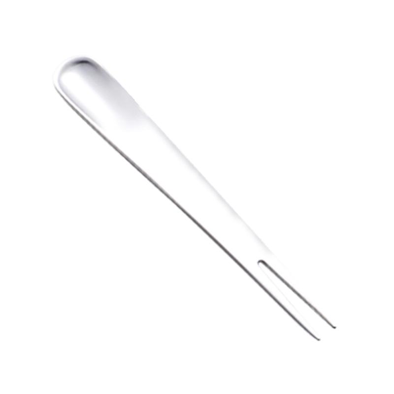 

Вилка для фруктов двойного назначения из нержавеющей стали 304, интегрированная вилка и ложка для мороженого, палочка для лунного пирога, многоцветный подарочный комплект с титановым покрытием PVD