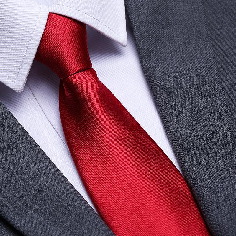 Married Men'S Red Zipper No-Tie Formal Tie Business Black Professional Groom Korean Version One-Pull Tie