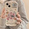 Coal Ball Biscuits Suitable for Apple 16pro Mobile Phone Case 15 New Women's IPhone 14promax 13 Cream Pattern