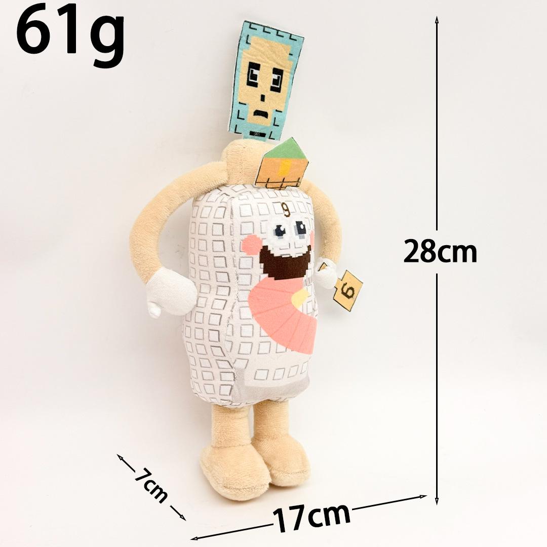 Spel Steal A Brainrot Pluche Speelgoed Peperkoek 9 Baan Man Lijst Brainrot Gevleugeld Vraagteken TV Man Anime Pop Kinderen Cadeau