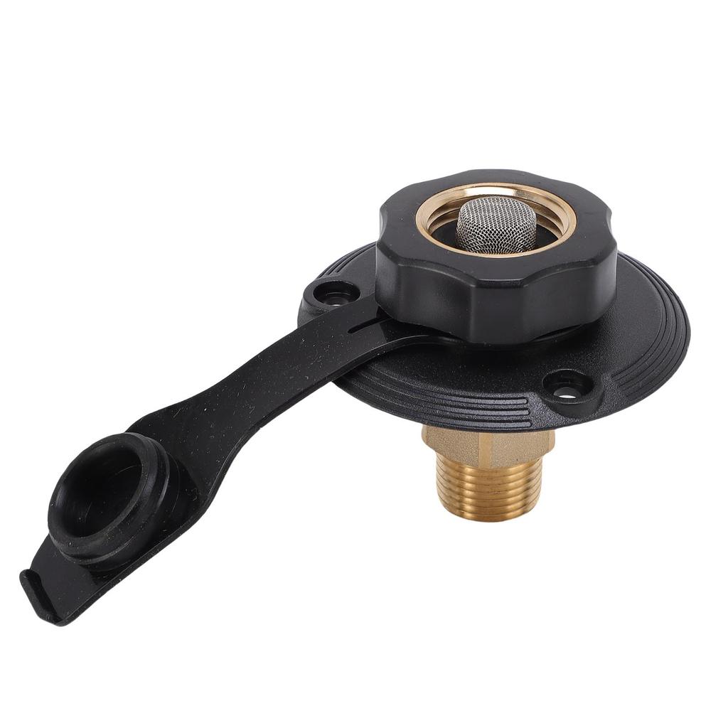 RV City Water Fill Inlet Brass One Way RV Water Inlet Replacement for for RV Trailer Marine