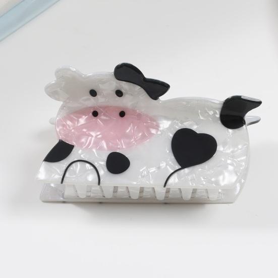 Yousheng Hair Claw Cartoon Cat Puppy Shape Back Head Shower Clip Strong Grip Medium Size Shark Hair Claw Versatile Hair