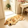 Cute Pomeranian Dog Rug, Anti-Slip And Easy-To-Clean Entrance Mat, Bedroom Decoration Rug, Home Decoration