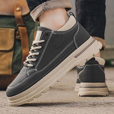 Martin Boots Men's Shoes Spring New Breathable Tooling Shoes Men's Trend Versatile Platform Sports Casual Board Shoes Trendy Shoes