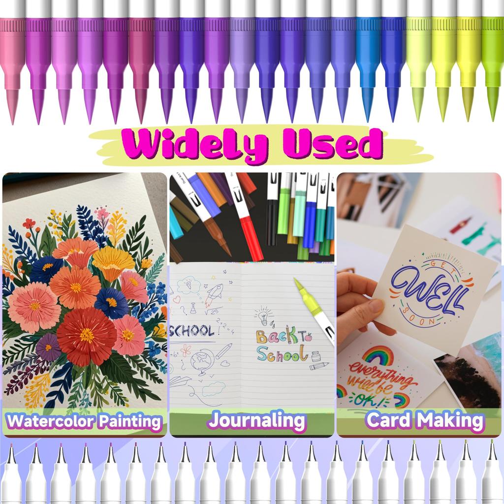 12-120 Farben Marker Set Doppelspitze Pinselstift Feine Spitze Malen Aquarell Kunst Marker Stifte für Manga Kunst Zeichenzubehör