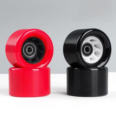 6242 Dvouřadé kolečkové brusle s PU nerezovými kolečky - 92A kolečka pro rychlobruslení a skateboard.