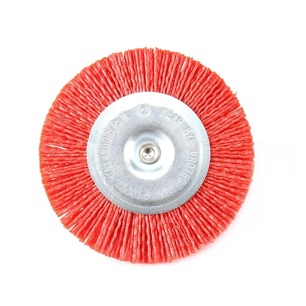1 Pc Nylon Cup Brush Abrasive Wire Wheel Polishing Deburring 50/75/100mm Removing Paints Brush 6mm Shank Angle Grinder