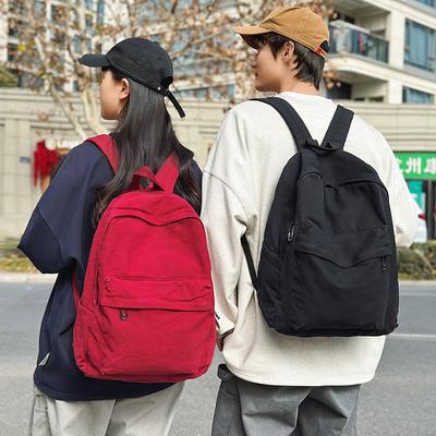 Unisex Large Capacity Backpack Student Schoolbag Retro Commuter Computer Travel Backpack