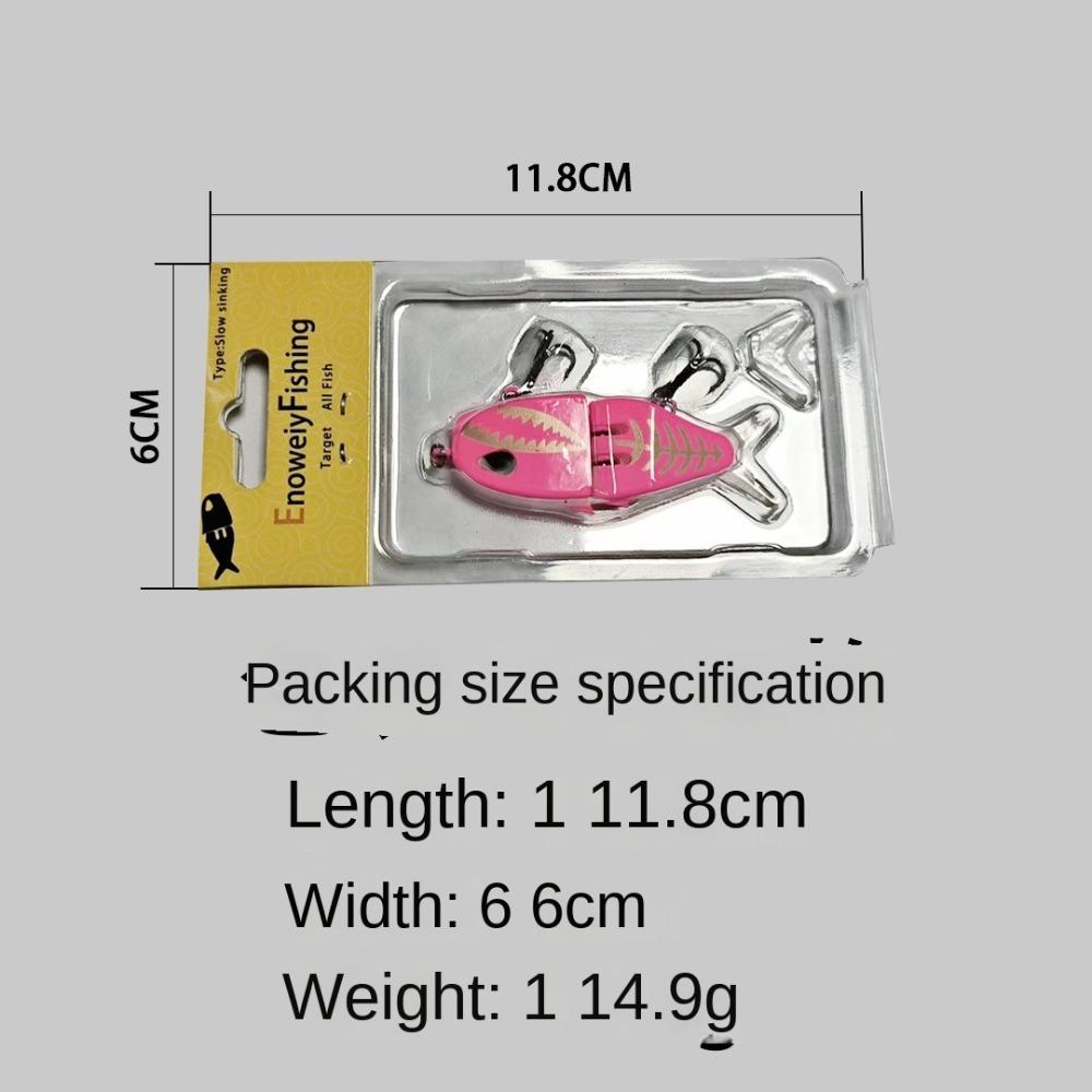 Deep Diving 2Segment Fishing Lures Bass Crankbaits Plastic Hard Crank Lure 2024 Bionic Bait
