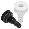 Kriccekal Boat Drain ABS 3/4" Black Through Hull Connector Hose Coupling Drain Replacement Hardware