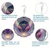 Solar-Powered 2D Metal Owl Wind Spinner - Colorful Garden Decor with 360° Rotating Hook