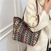 Urban Street Fashion Canvas Tote Bag Women Large Capacity For School And Commute
