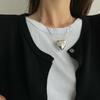 PANJBJ 925 Sterling Silver Irregular ShellNecklace for Women Minimalism Fashion Design Trend Sweet Jewelry Gift Dropshipping