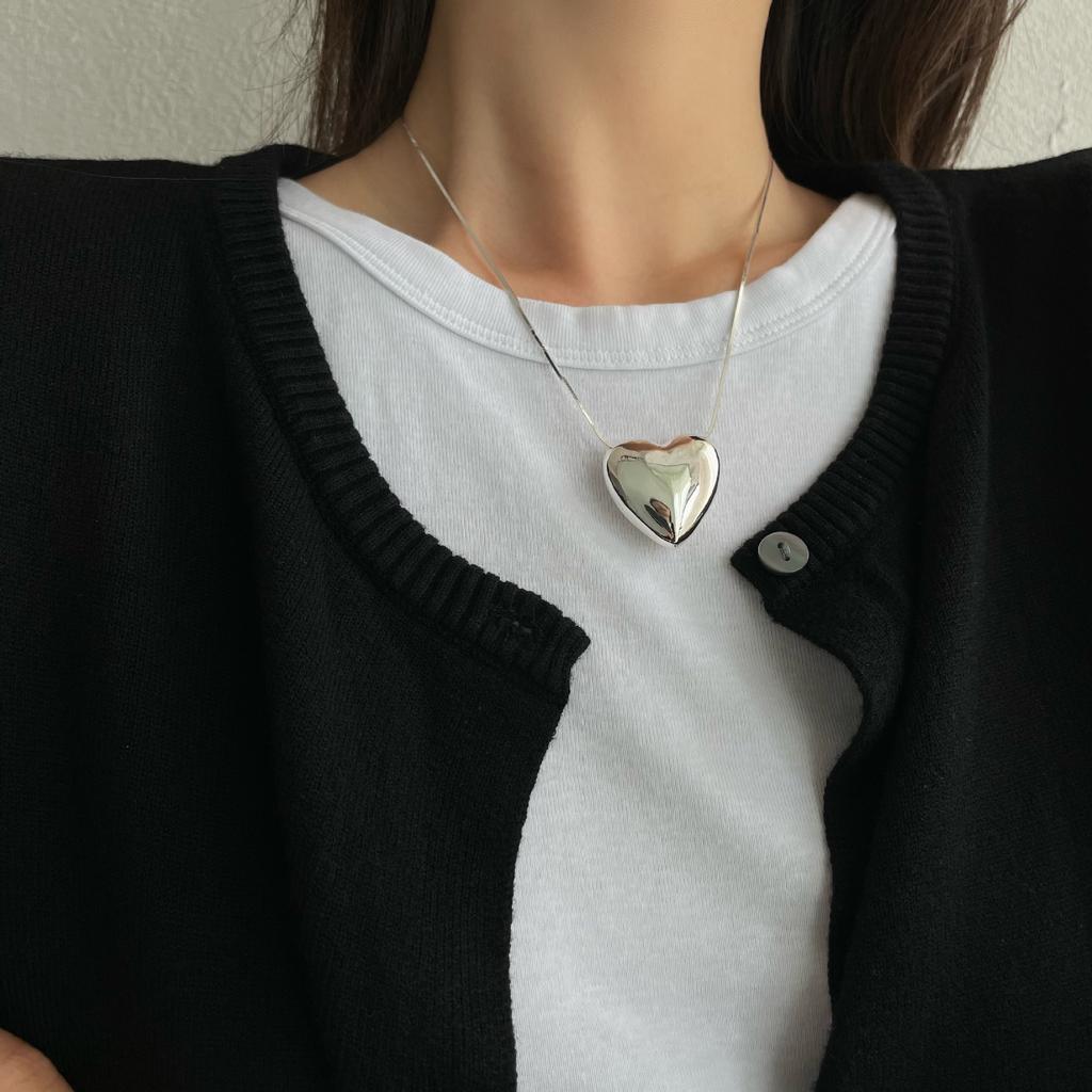 PANJBJ 925 Sterling Silver Irregular ShellNecklace for Women Minimalism Fashion Design Trend Sweet Jewelry Gift Dropshipping