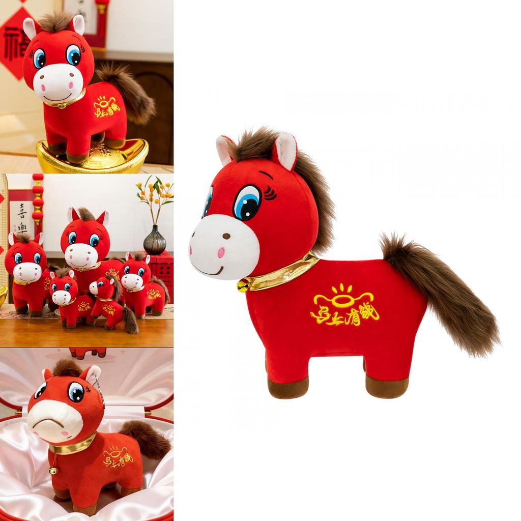Crying Horse Happiness Plush Toy Cartoon Style Soft Stuffed Animal For Kids Gift