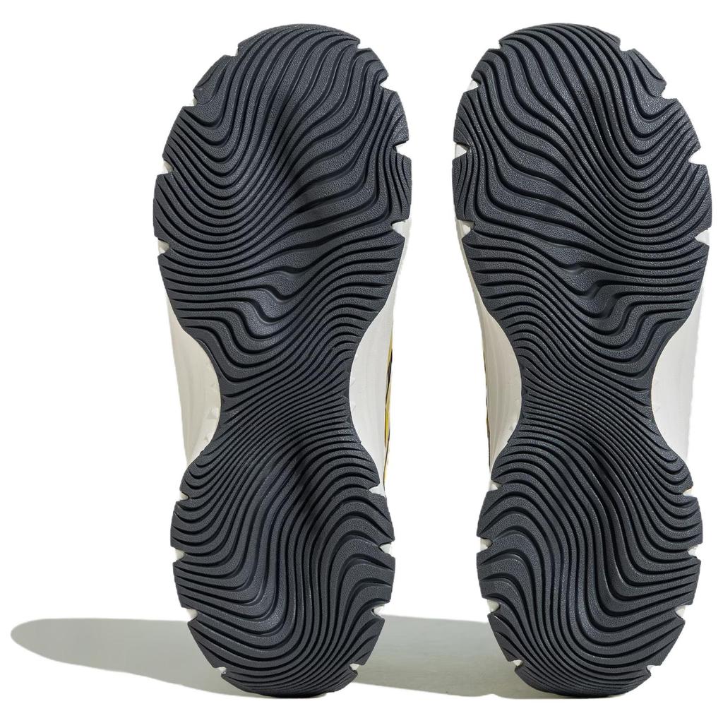 adidas Maxxwavy Rutschfeste Verschleißfeste Low-Top Chunky Sneakers Unisex Dunkelgrau Silber Gelb Sneakers JI2444