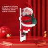 Animierter Kletternder Weihnachts Mann auf Leiter Elektrischer Weihnachts Mann Spielzeug Weihnachts Baum Wand Ornamente Dekoration Indoor AußEn