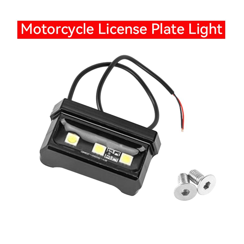 1pcs Motorcycle License Plate Light LED 12V Decorative Lamp Universal For Honda Kawasaki Yamaha Suzuki Little Monkey Waterproof