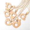 2PCS.High-End Wood-Style Curtain Tieback Balls, Adjustable Punch-Free Straps, Luxury Decor for Living Room & Bedroom