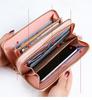1Pc New Wallet, Women's Long Zipper Wallet, Fashionable Embossed Large-capacity Mother's Mobile Phone Change Clutch Bag