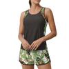 Women's Hawaiian Print Split Swimsuit Sport Swimsuit