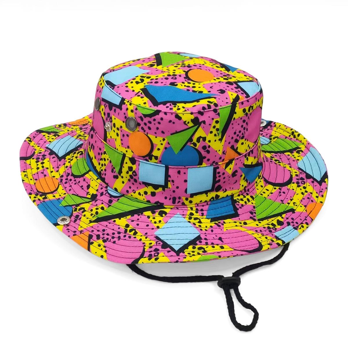 Chapeau de soleil à mentonnière réglable Chapeau bob à large bord pour le trekking pour femmes Hommes Protection solaire d'été Coupe-vent Chapeau de pêcheur Unisexe Randonnée (as the picture,56-58cm) blue