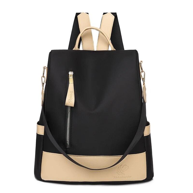 

Anti-theft Waterproof Oxford Cloth Women Backpack Female Travel Bag Backpacks Schoolbag For Teenage Girls Multi-pocket Bookbag чёрный
