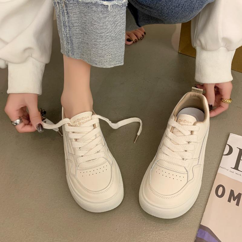 Модные маленькие белые туфли женские кроссовки 2024 новые дышащие женские туфли — фото 6