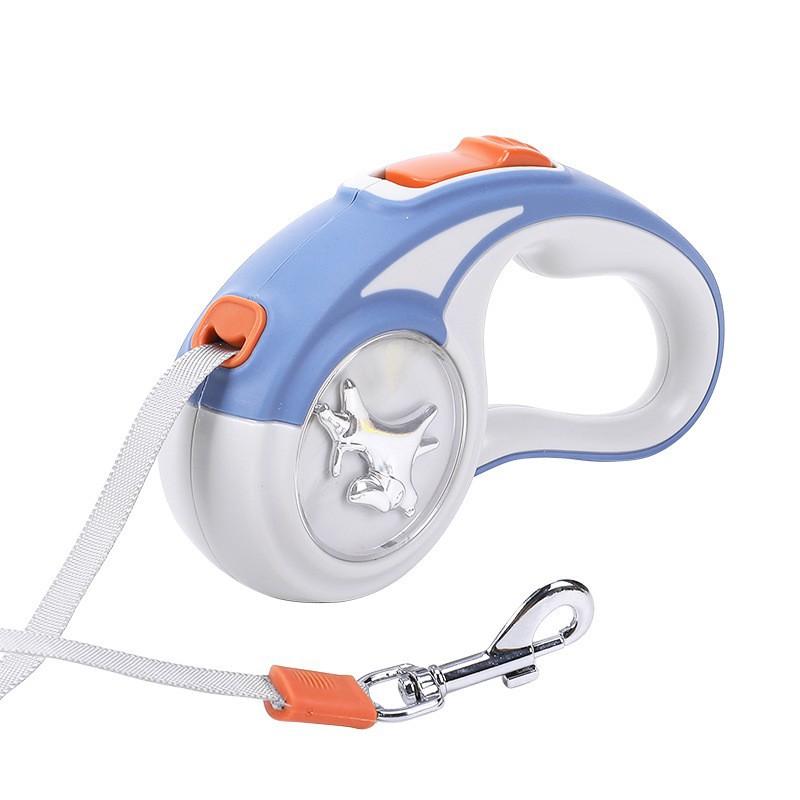Pet Leash Automatic Retractable Dog Leash Small Dog Anti-lost Running Puppy Outdoor Leash серый
