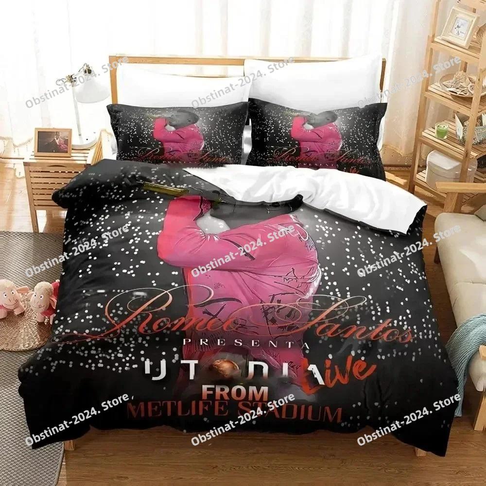 3D Print Romeo Santos Bedding Set Duvet Cover Bed Set Quilt Cover Pillowcase Comforter King Queen Size Boys Adult Bedding Set