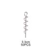 Professional Fishing Gear 50pcs Spring Lock Pins for Soft Lure Bait Worm Crank