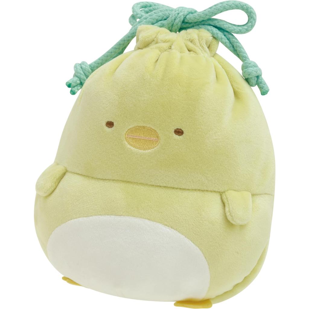 Sumikko Gurashi Pompoko Kyomugurumi Drawstring Bag CA44903 San-X Penguin?