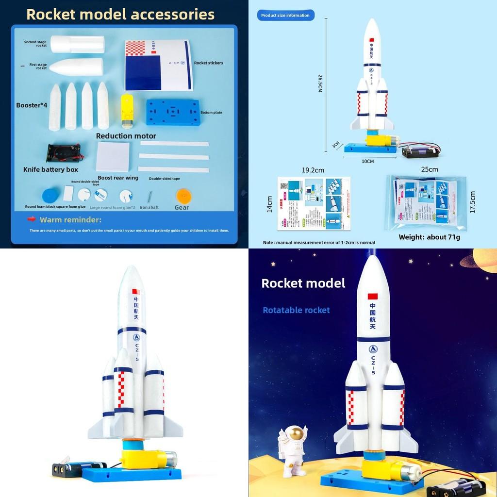 Kit de modèle de fusée DIY pour expérience scientifique Activité éducative pratique STEM pour enfants