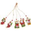 5pcs Xmas Theme 2D/Flat DIY Hanging Diamond Art Kits Rhinestone Diamond Art Window Pendants Diamond Art Christmas Tree Ornament
