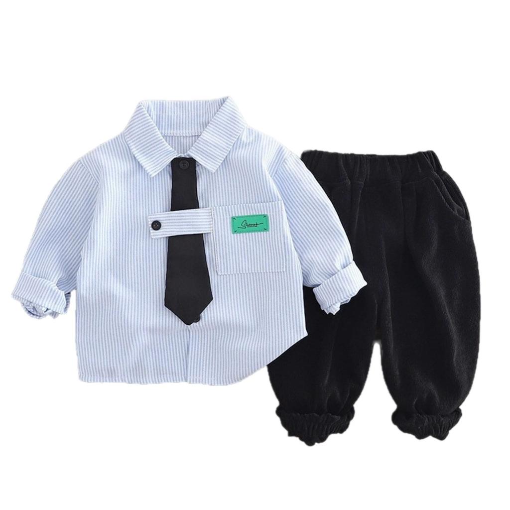 Barn Casual Långärmad Set, Bekväma Vardagskläder