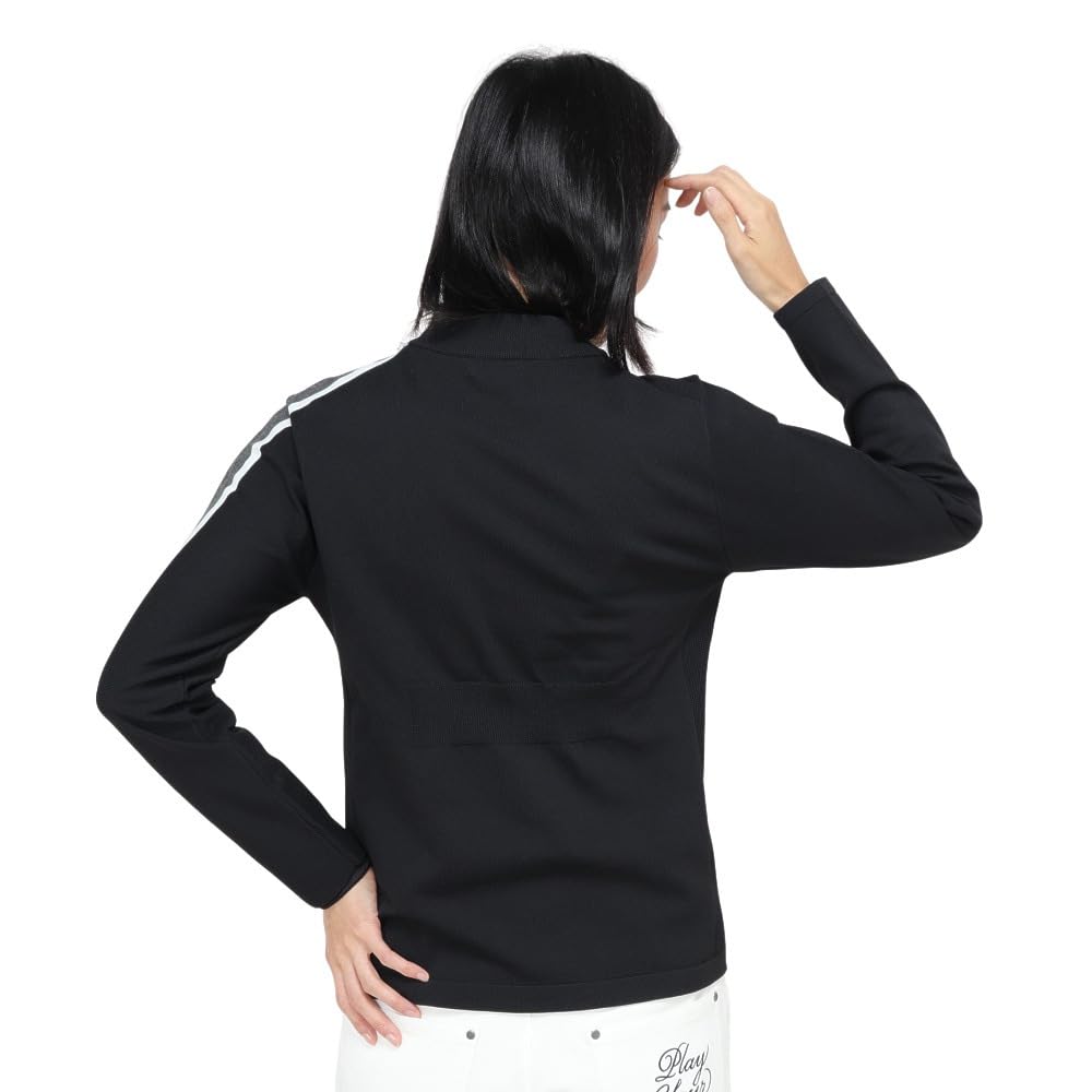 Ping Apparel Long Sleeve High Neck Sweater Golf LL Women's (Side Stripe) / / 622-4275902 010_Black