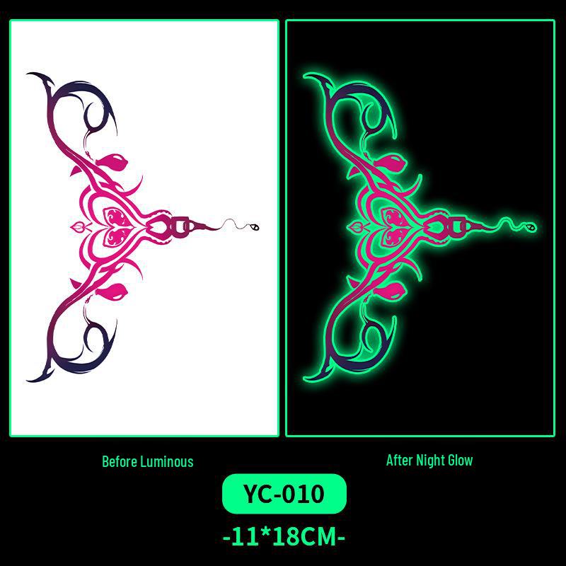 

Водонепроницаемые наклейки-татуировки суккуба: Долговечные и красочные модели для женщин, идеально подходят для нижней части живота, груди, спины и для пар. 11*18 cm