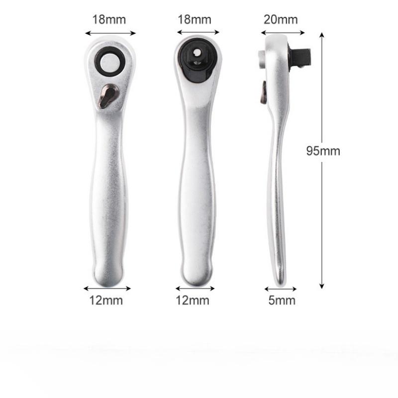 New Durable High Hardness Mini 72 Teeth One Fourth Ratchet Wrench Quick and Effort Saving Wrench Socket Ratchet Wrench 1PC